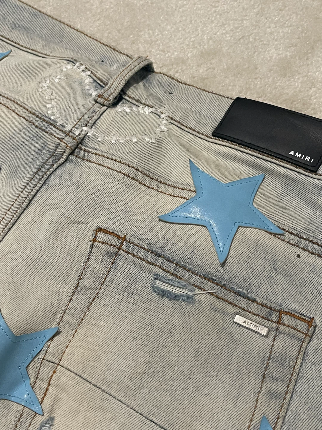 AMIRI Chemist Star Patch Jeans Size 34 - photo 2