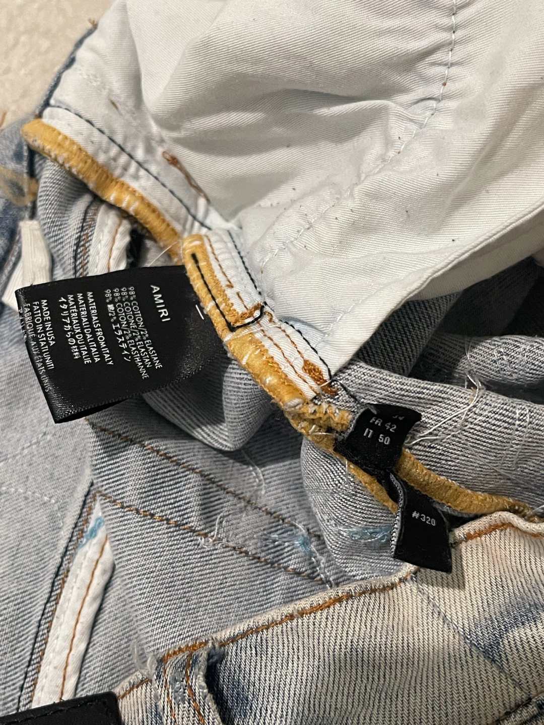 AMIRI Chemist Star Patch Jeans Size 34 - photo 4