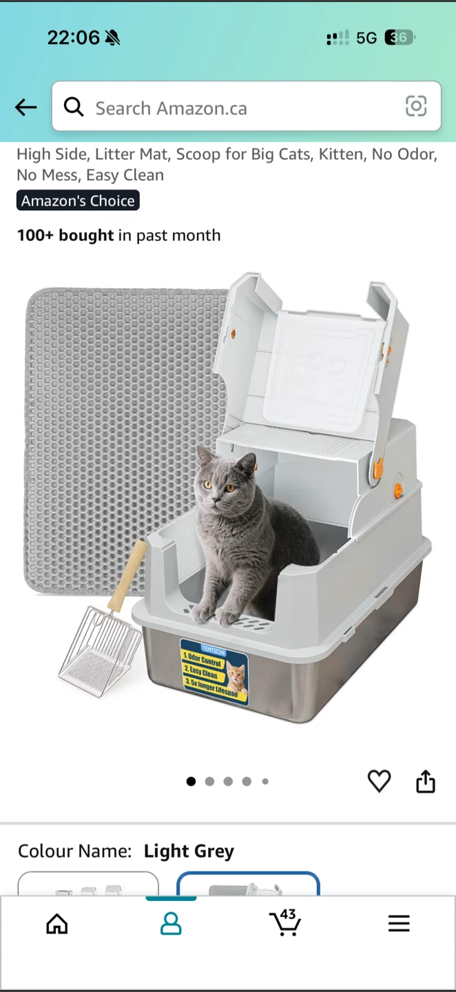 TENTIZON Stainless Steel Cat Litter Box (No door) - photo 2