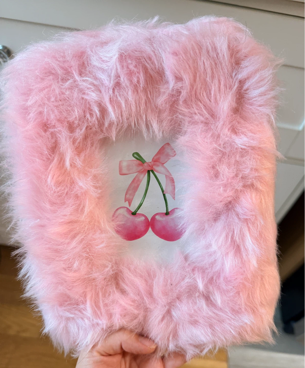 Pink Faux Fur Picture Frame