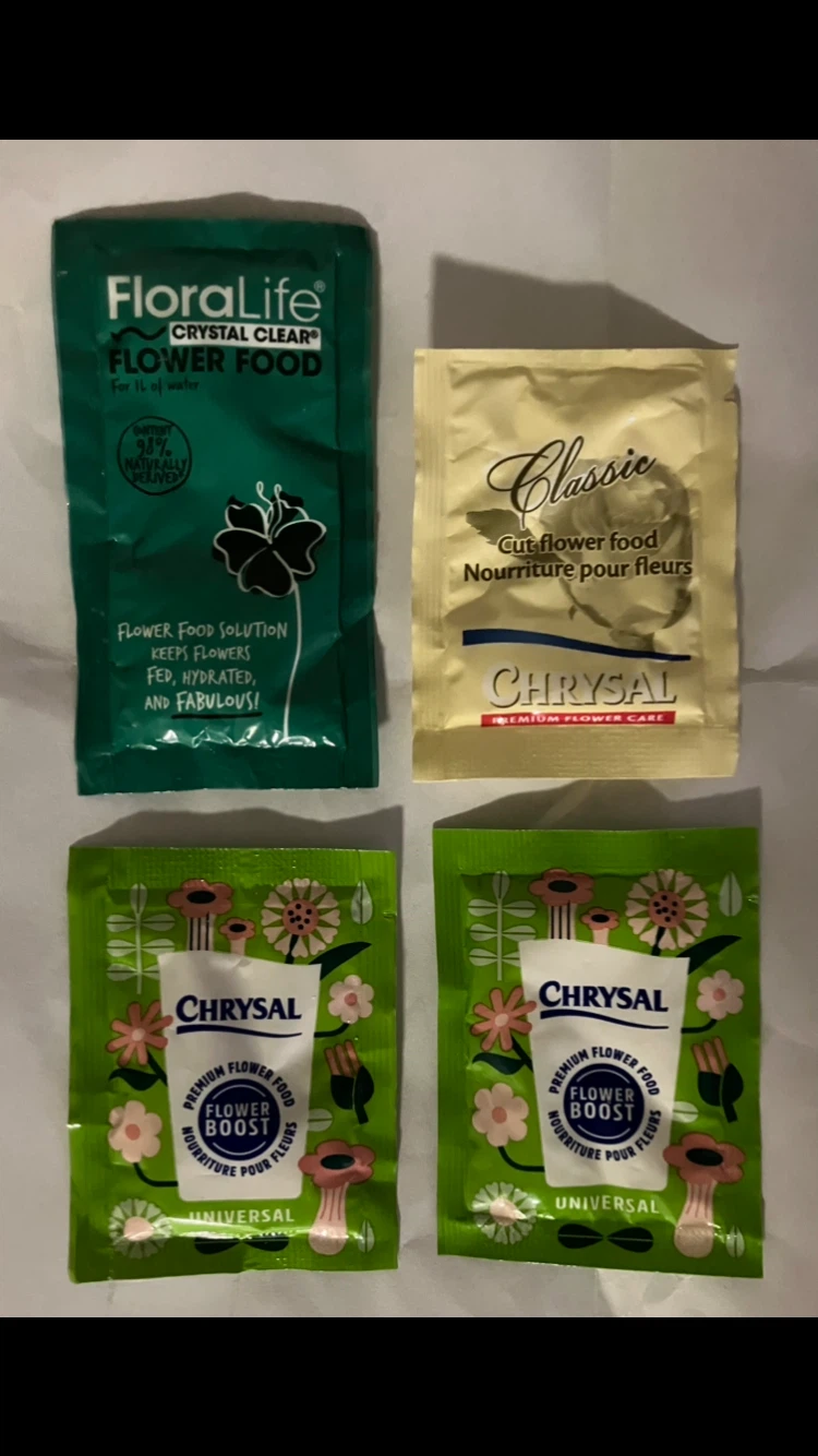 Floralife and Chrysal Flower Food Packets 💐🌷🌺🌸🪻🌹🌻🌼🪷🥀🏺