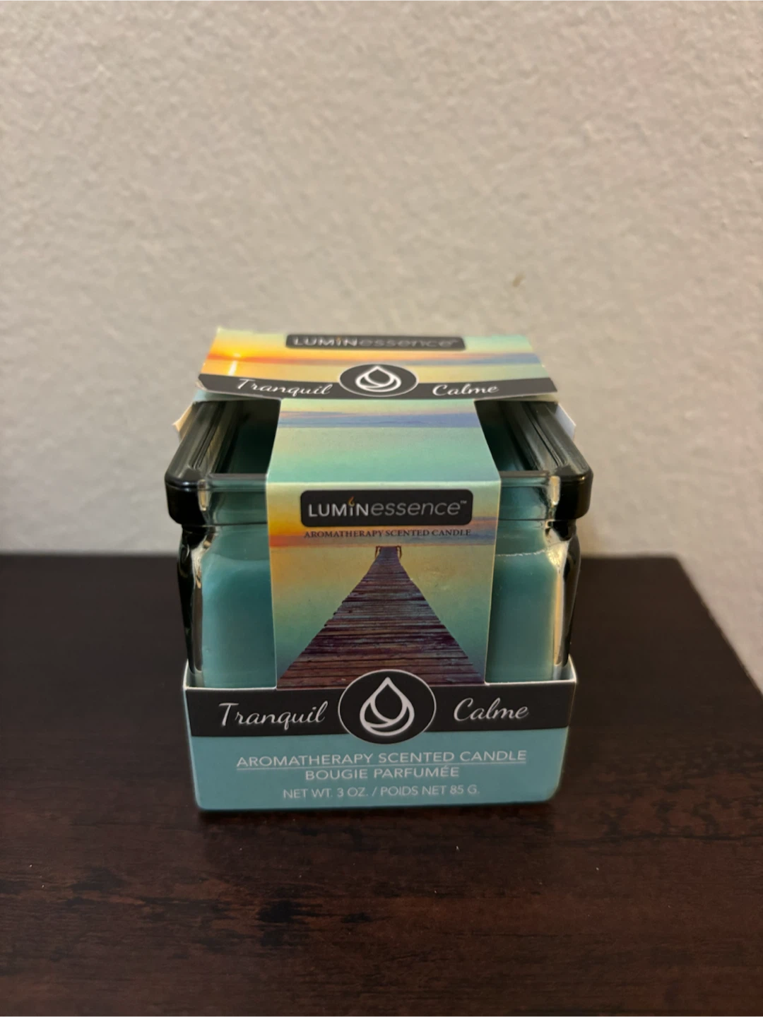 NEW-Luminessence Tranquil Aromatherapy Scented Candle 3 oz.