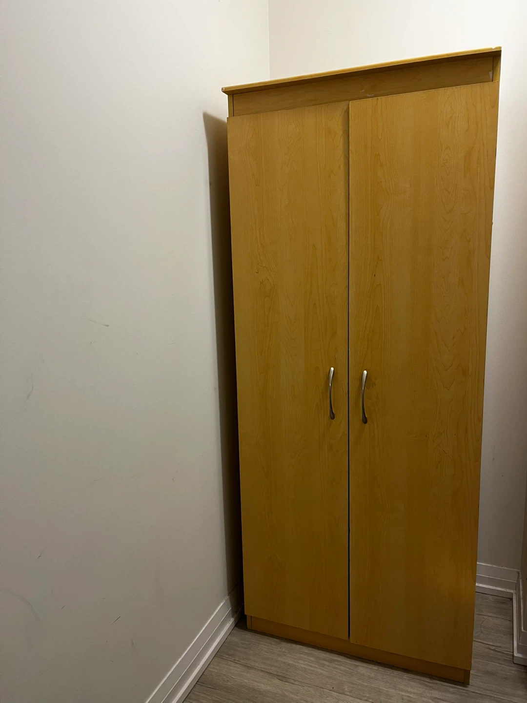 Light Wood Finish Wardrobe