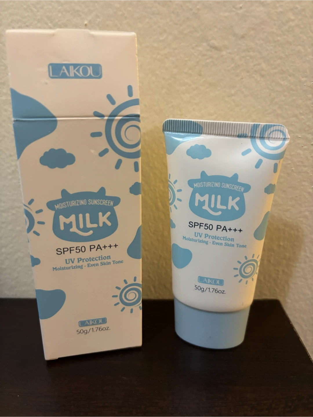 NEW-LAIKOU Milk Moisturizing Sunscreen SPF50 PA+++ 50g