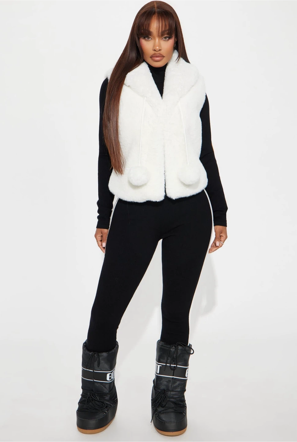 New with tags size medium Fashion Nova faux fur vest - photo 2