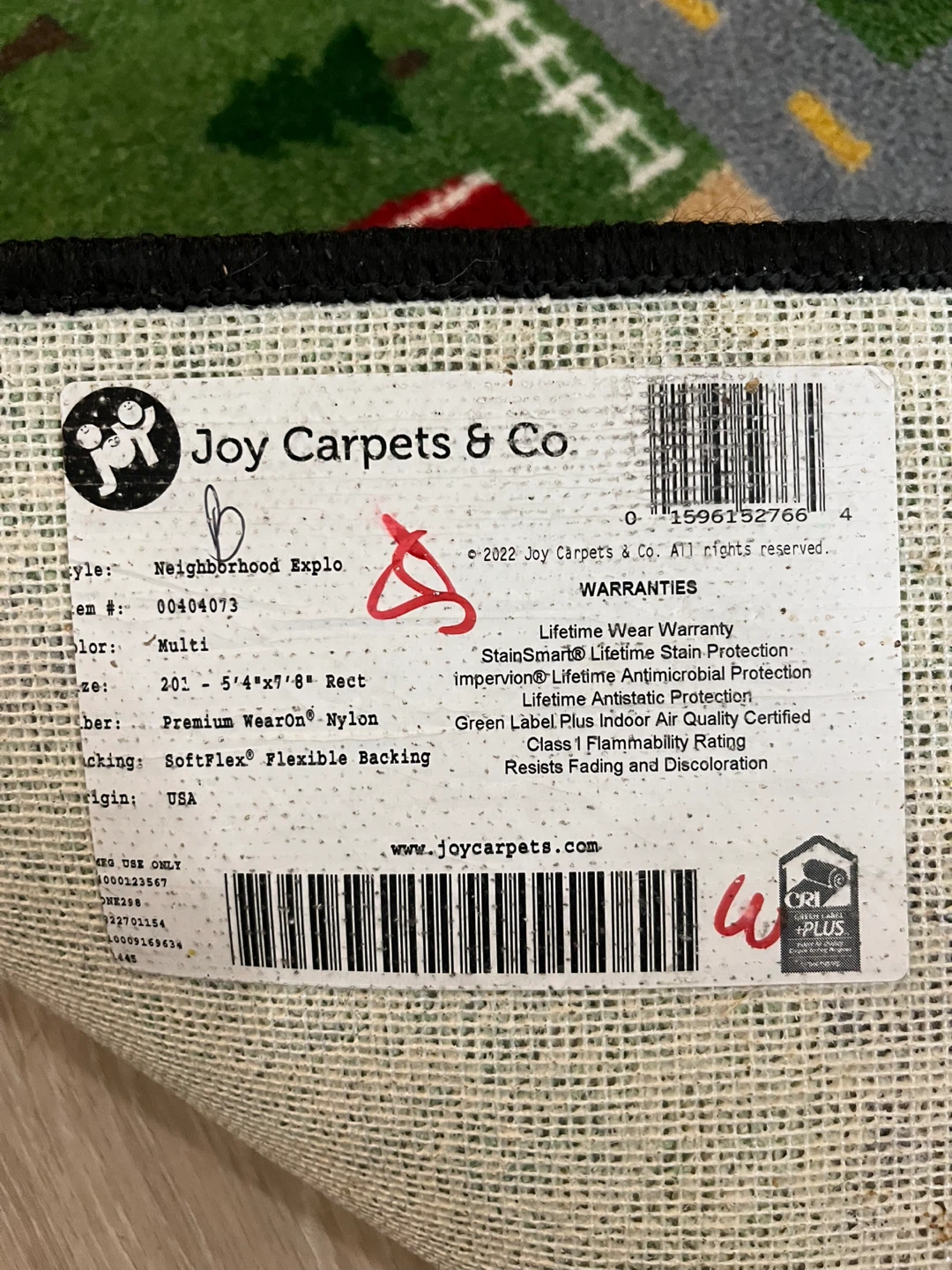 Joy Carpet neighbourhood road map play area rug - photo 5