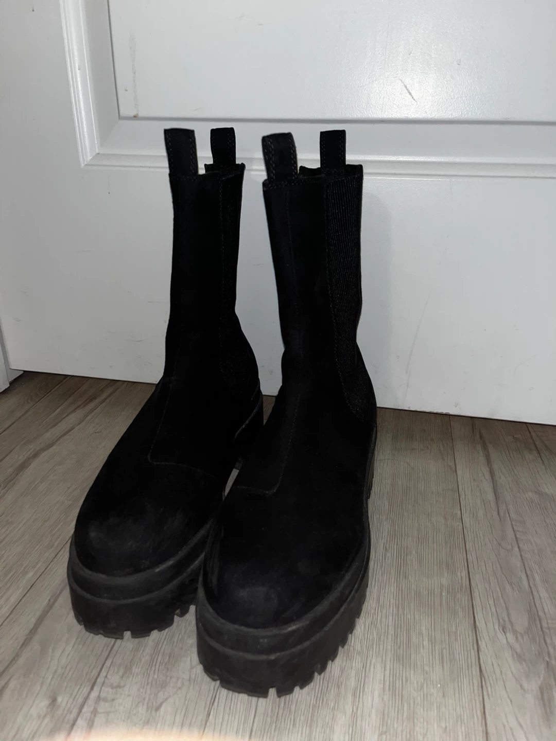 Black Platform Chelsea Fall/Winter Boots - photo 3