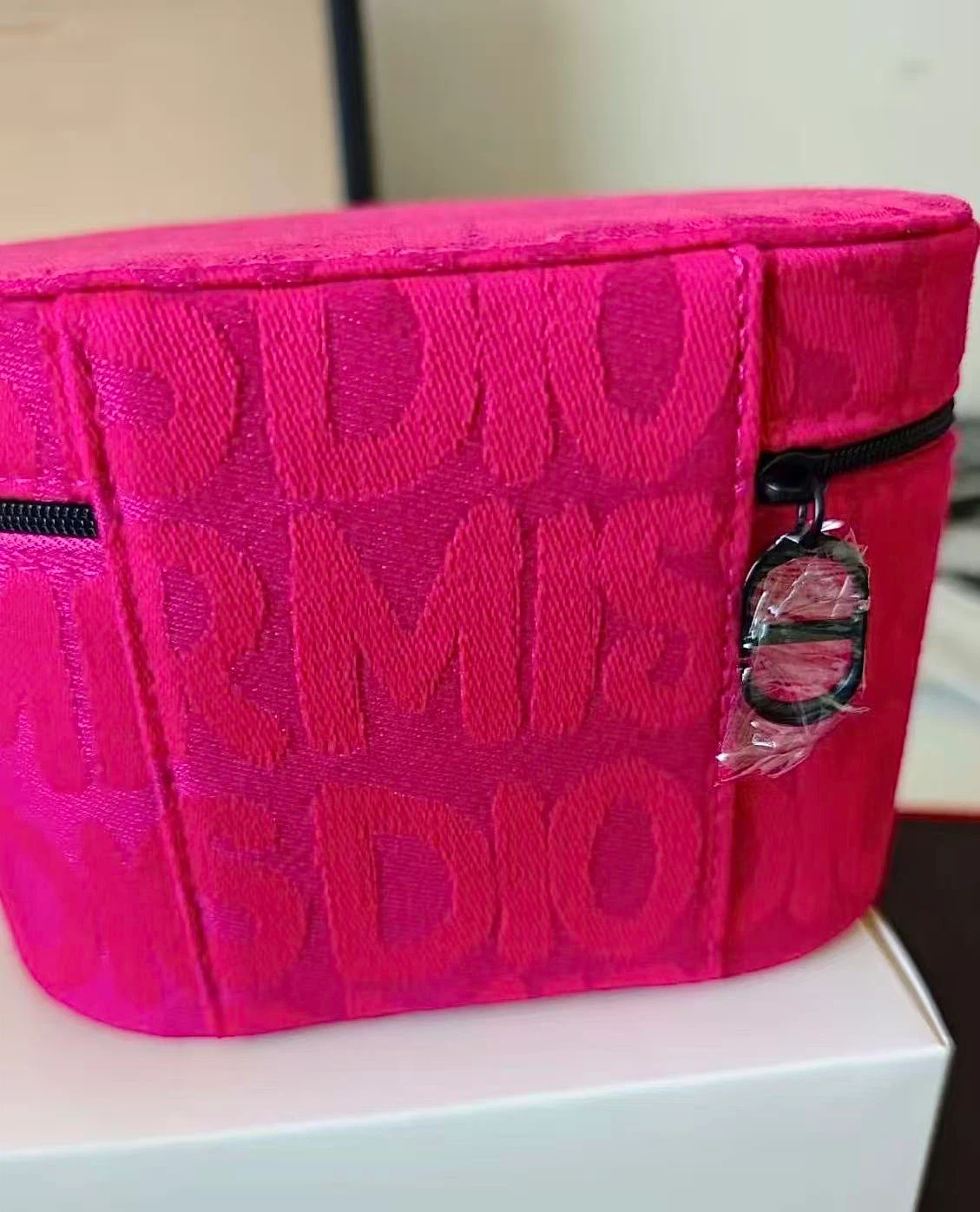 BNIB Dior Pink Monogram Cosmetic Travel Case