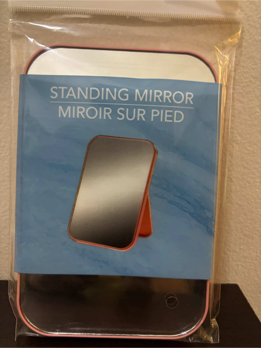 NEW-Pink Standing Mirror