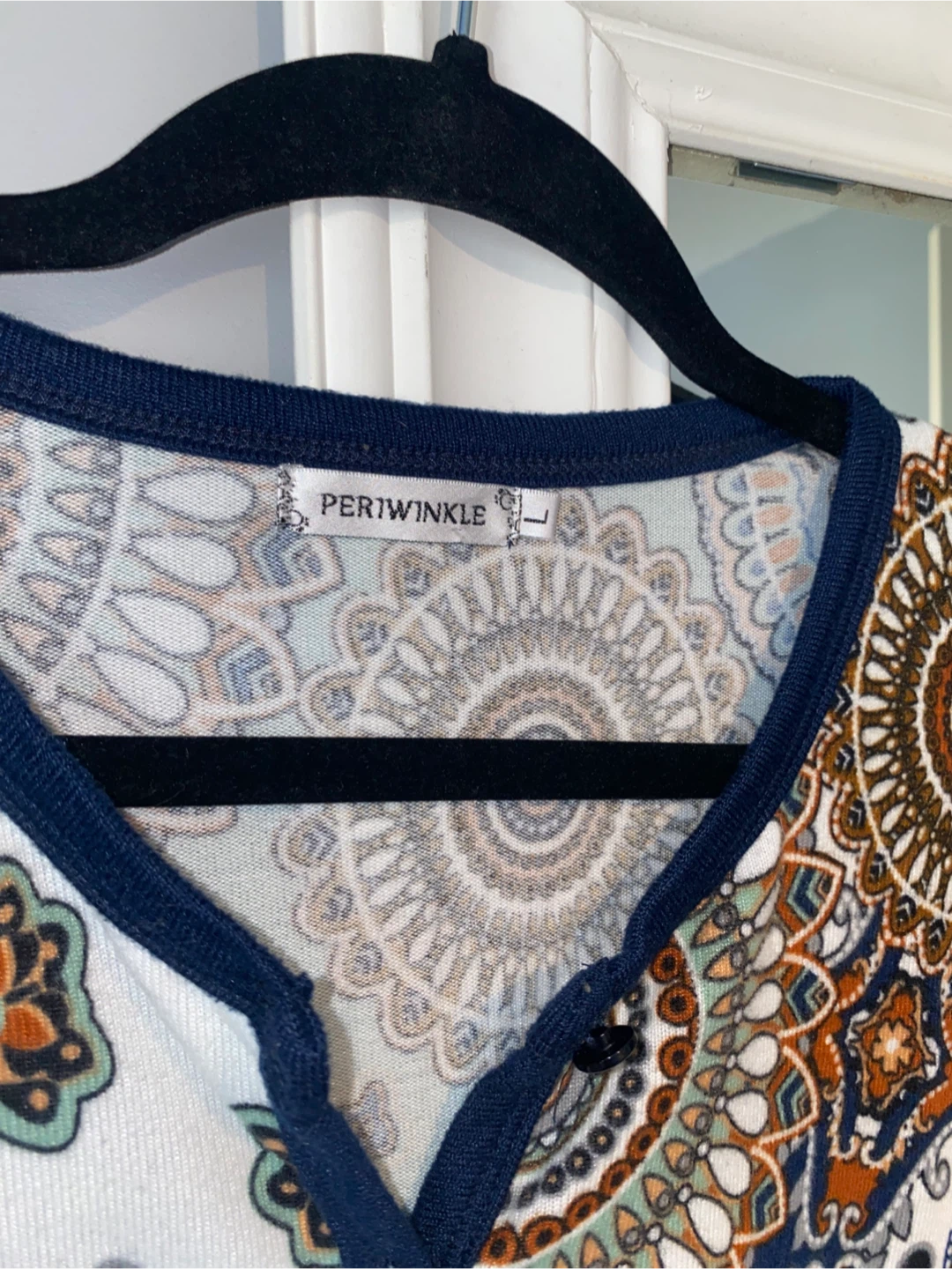 Periwinkle Paisley Print Cardigan - photo 2