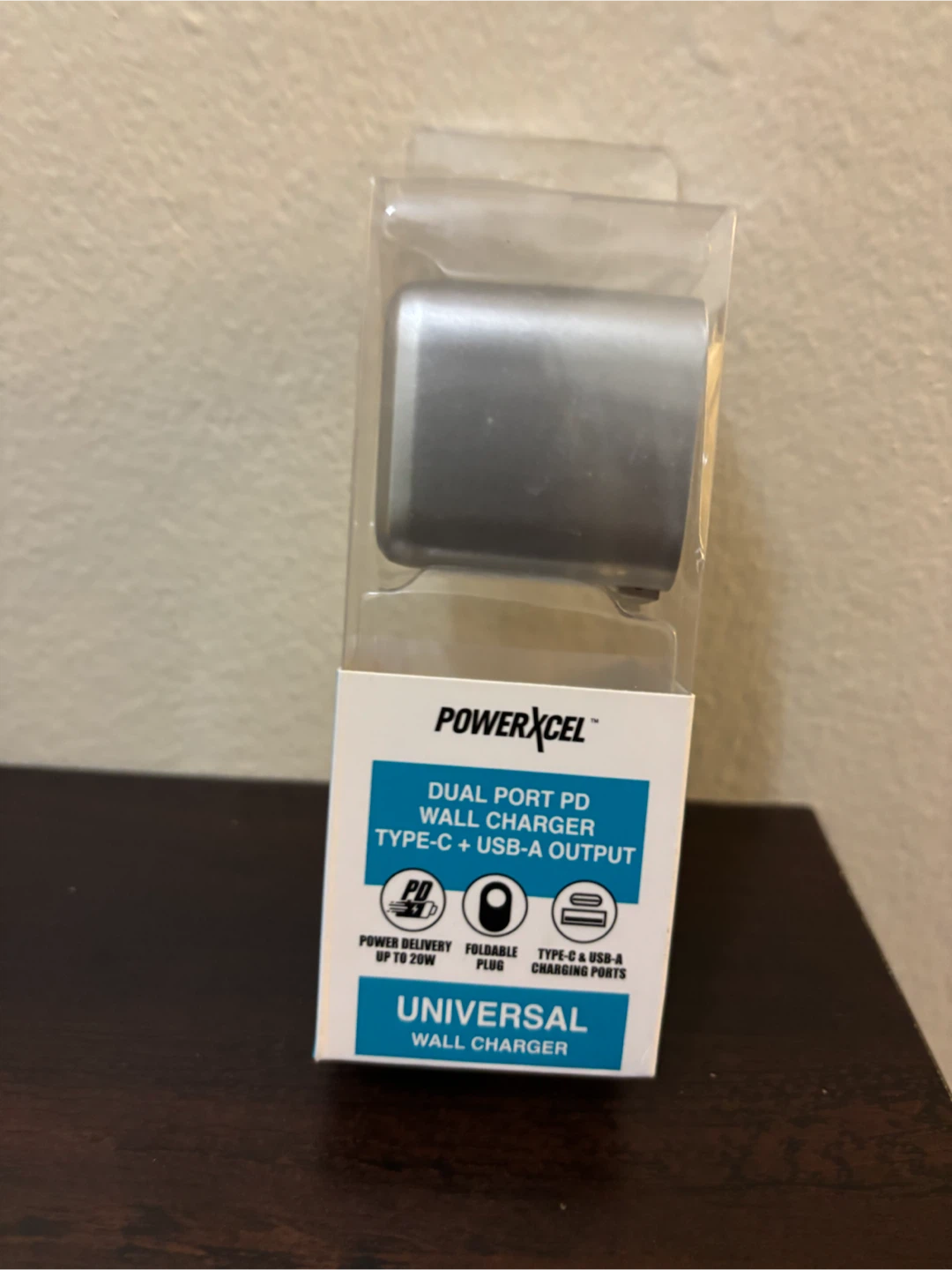 NEW-PowerXcel Dual Port PD Wall Charger