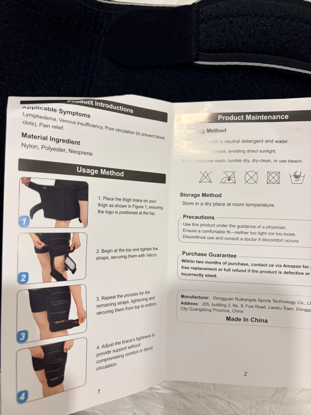 Feamero Thigh Compression Brace - Short XL - photo 3