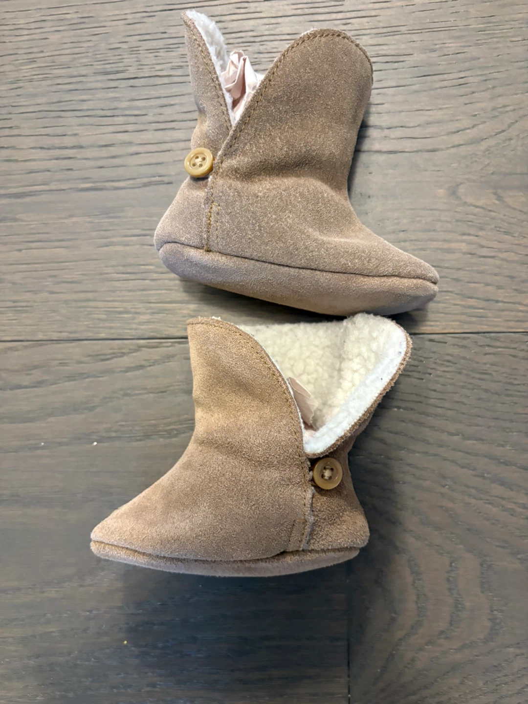 Baby gap warm Sherpa lined booties 6-12M NWT ret $65 - photo 3