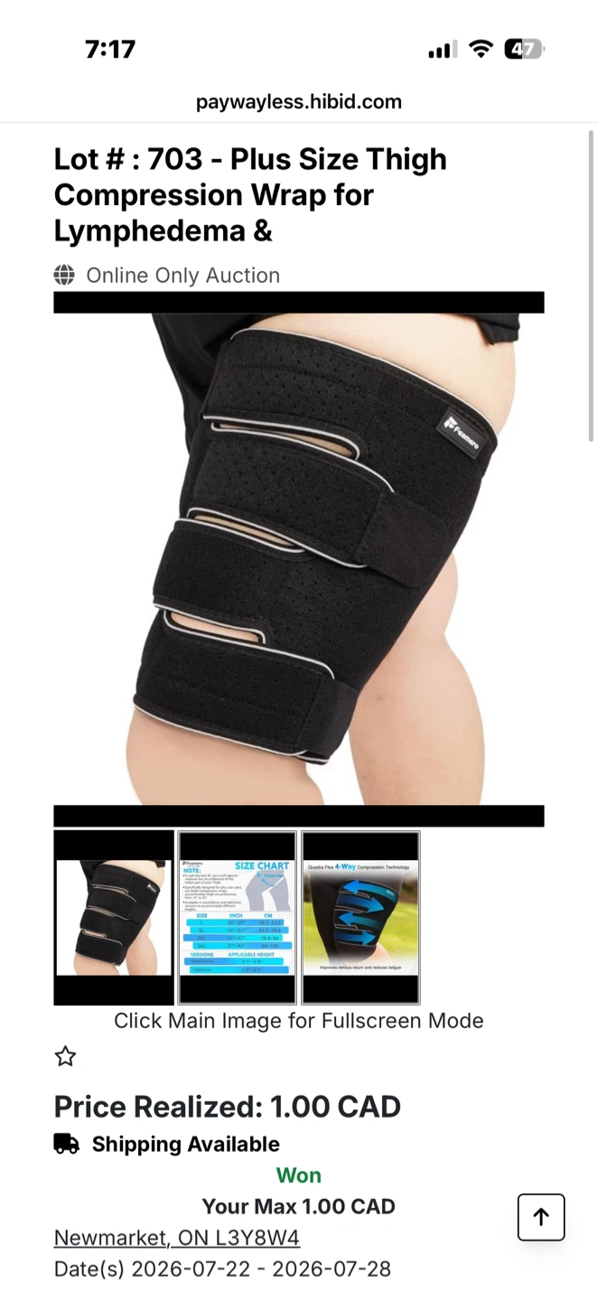 Feamero Thigh Compression Brace - Short XL - photo 5