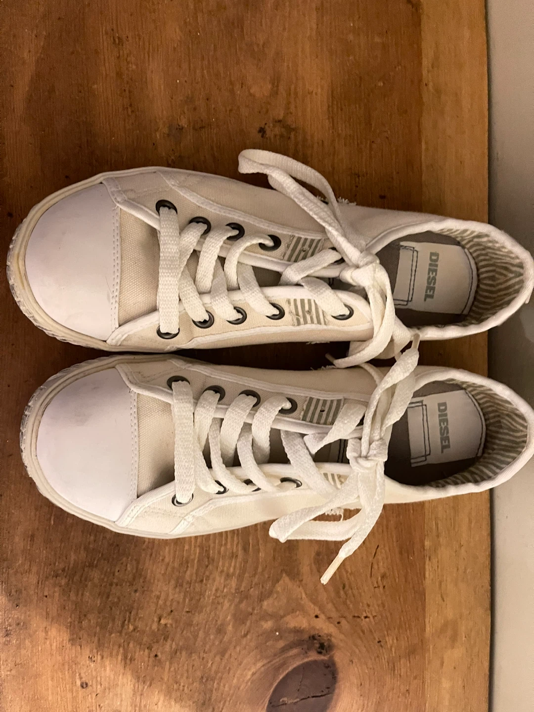 Diesel white canvas sneakers  Size 42 - photo 2