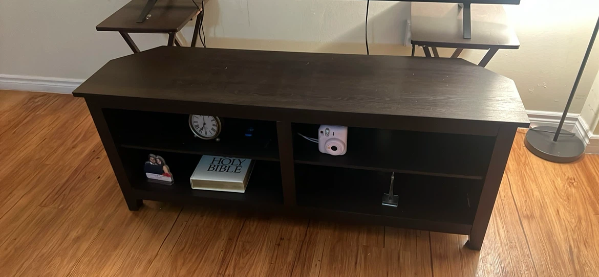 Dark Brown Media Console TV Stand