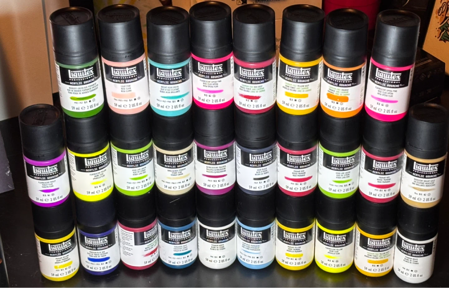 Liquitex Professional Acrylic 28 colour Gouache Set