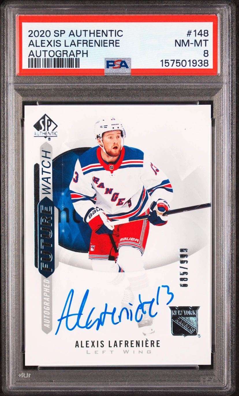 2020 Upper Deck SP Authentic Alexis Lafrenière Autograph
