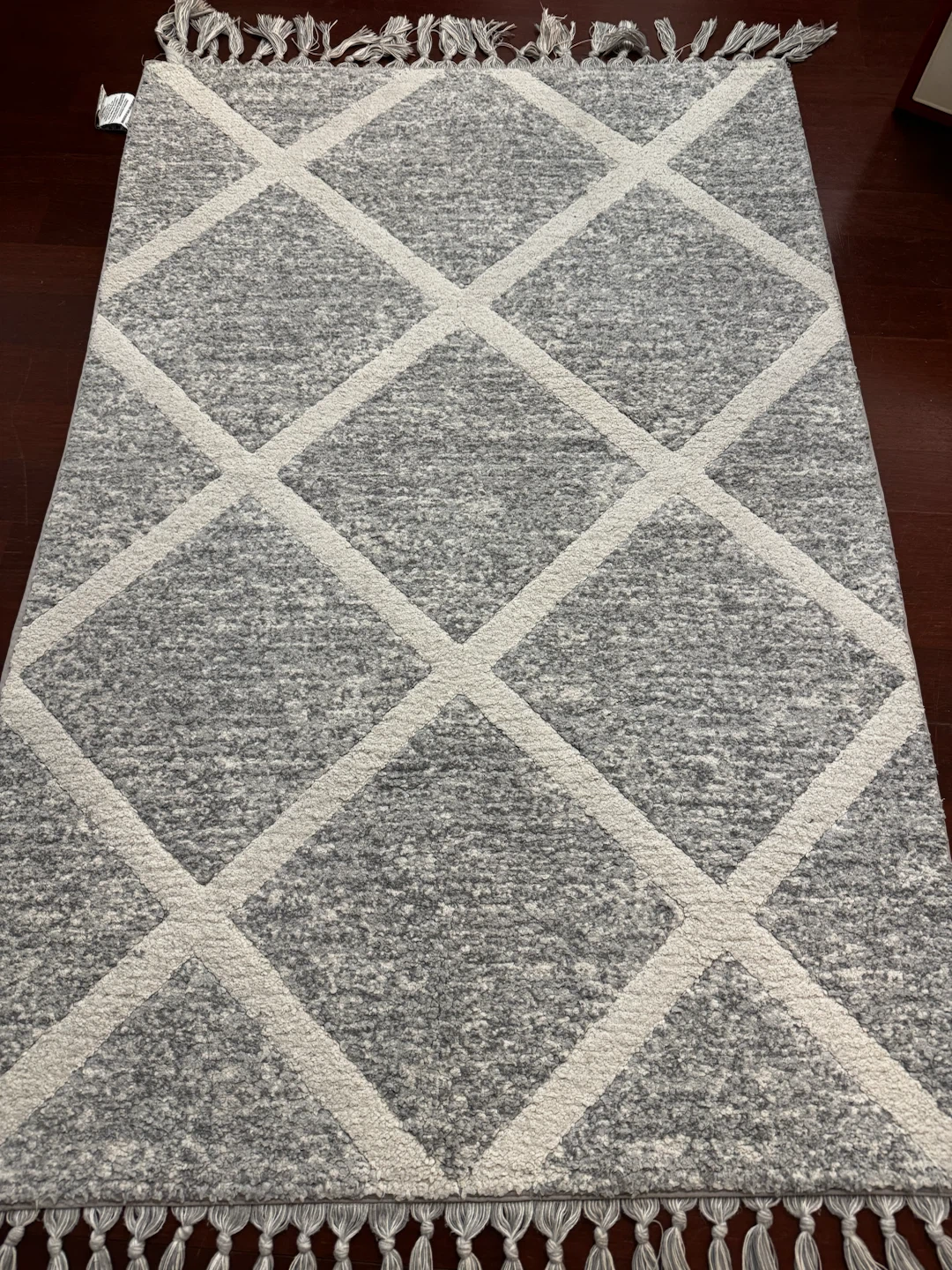 Mineral Spring Grey Microfibre Rug - photo 4
