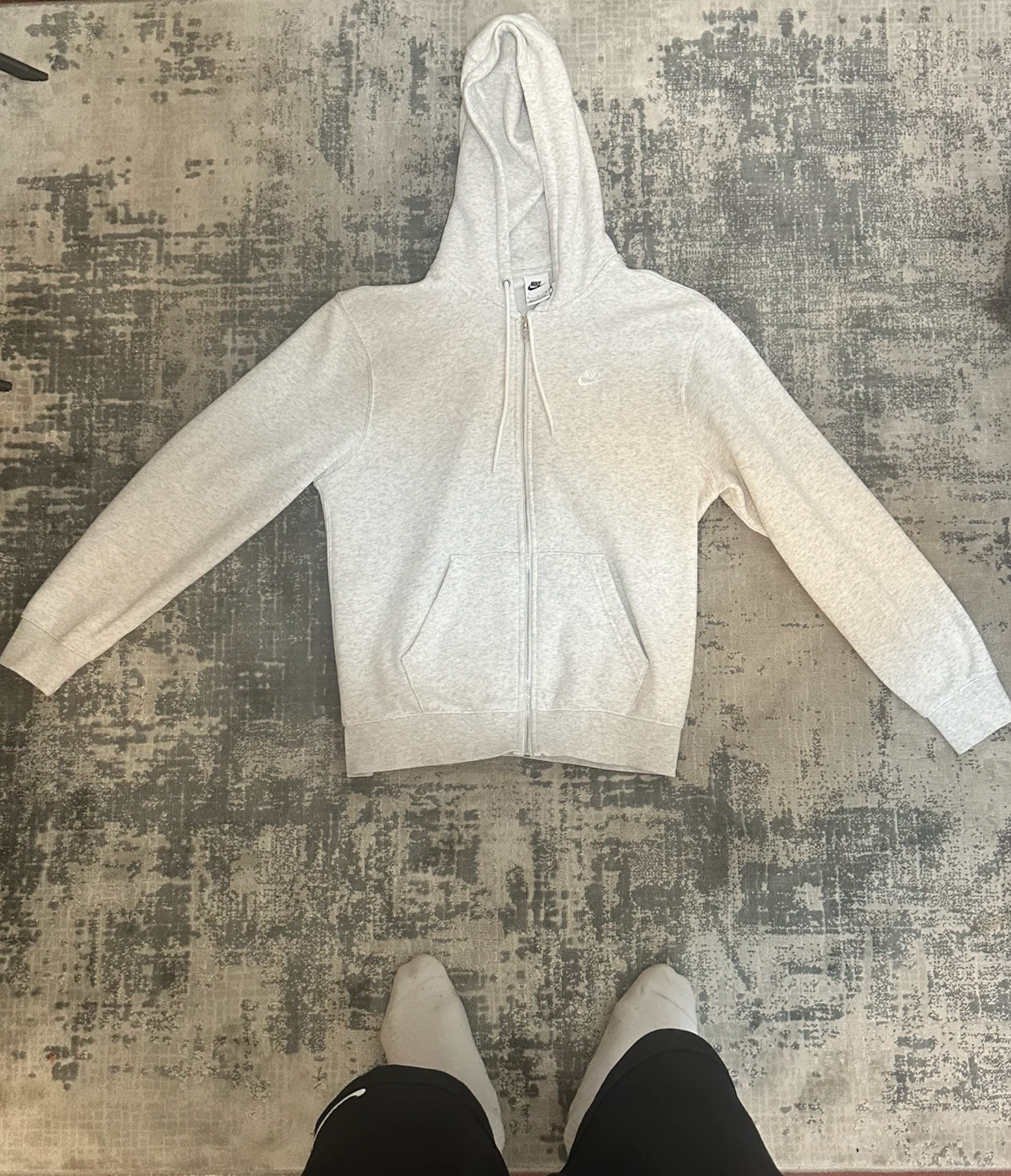 Nike Zip-Up Hoodie Light Grey