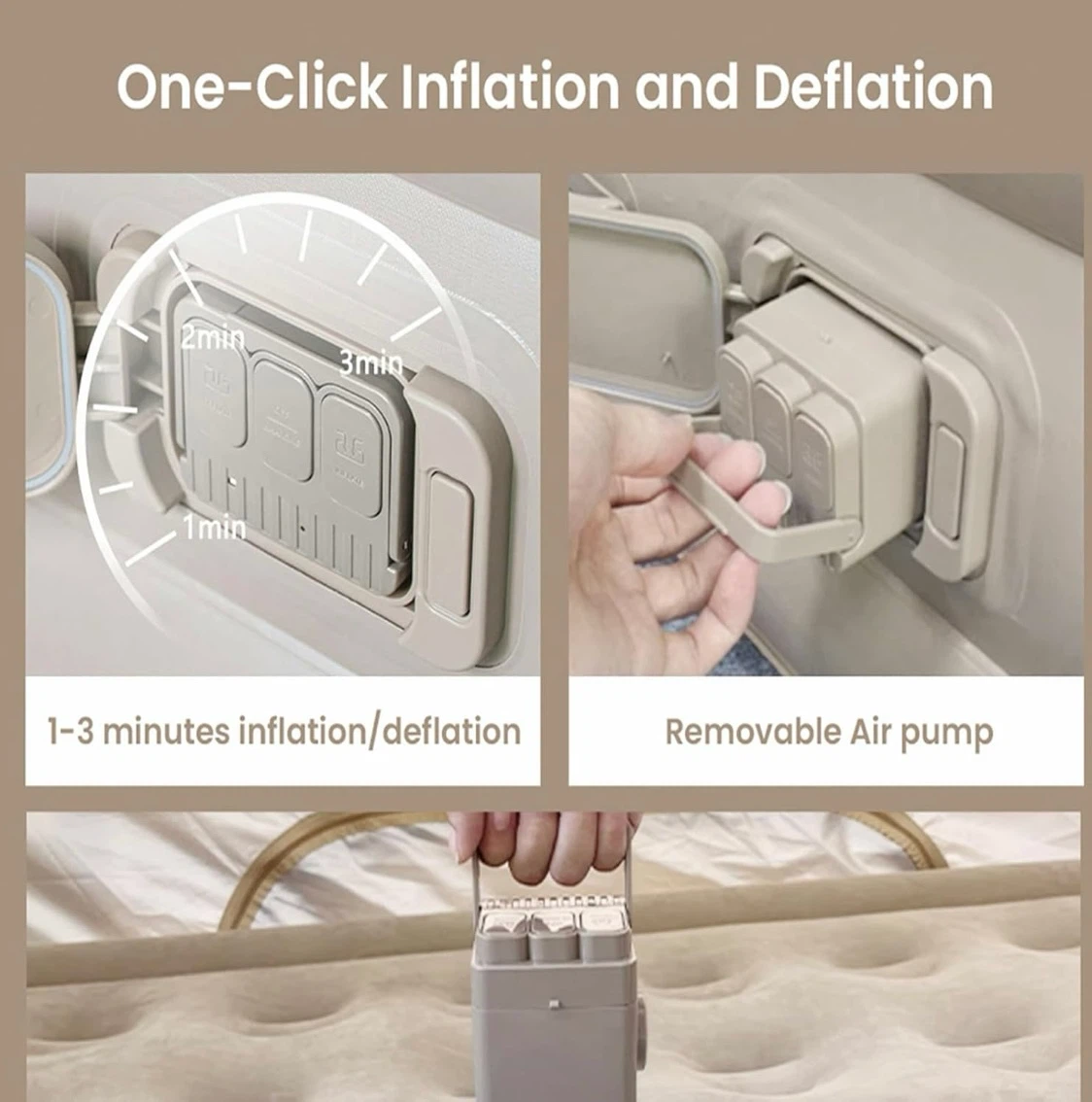 Twin Air Mattress with Built-in Pump - photo 3