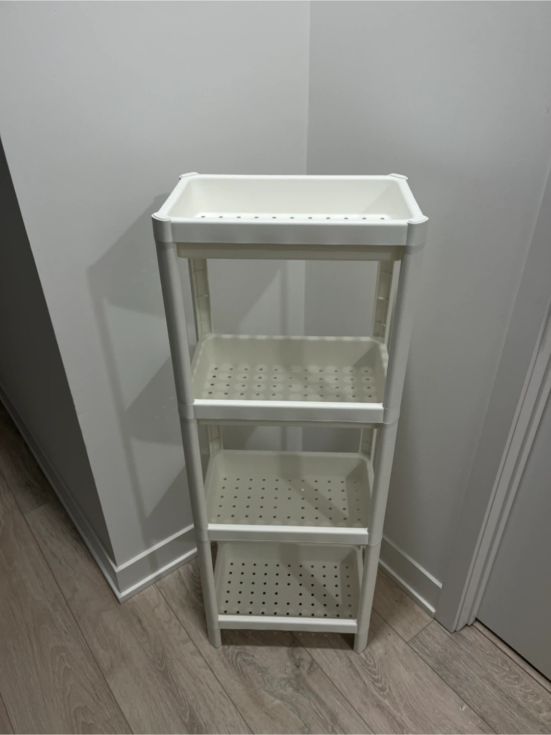 IKEA VESKEN Shelf Unit, White, 4 Tier - photo 2
