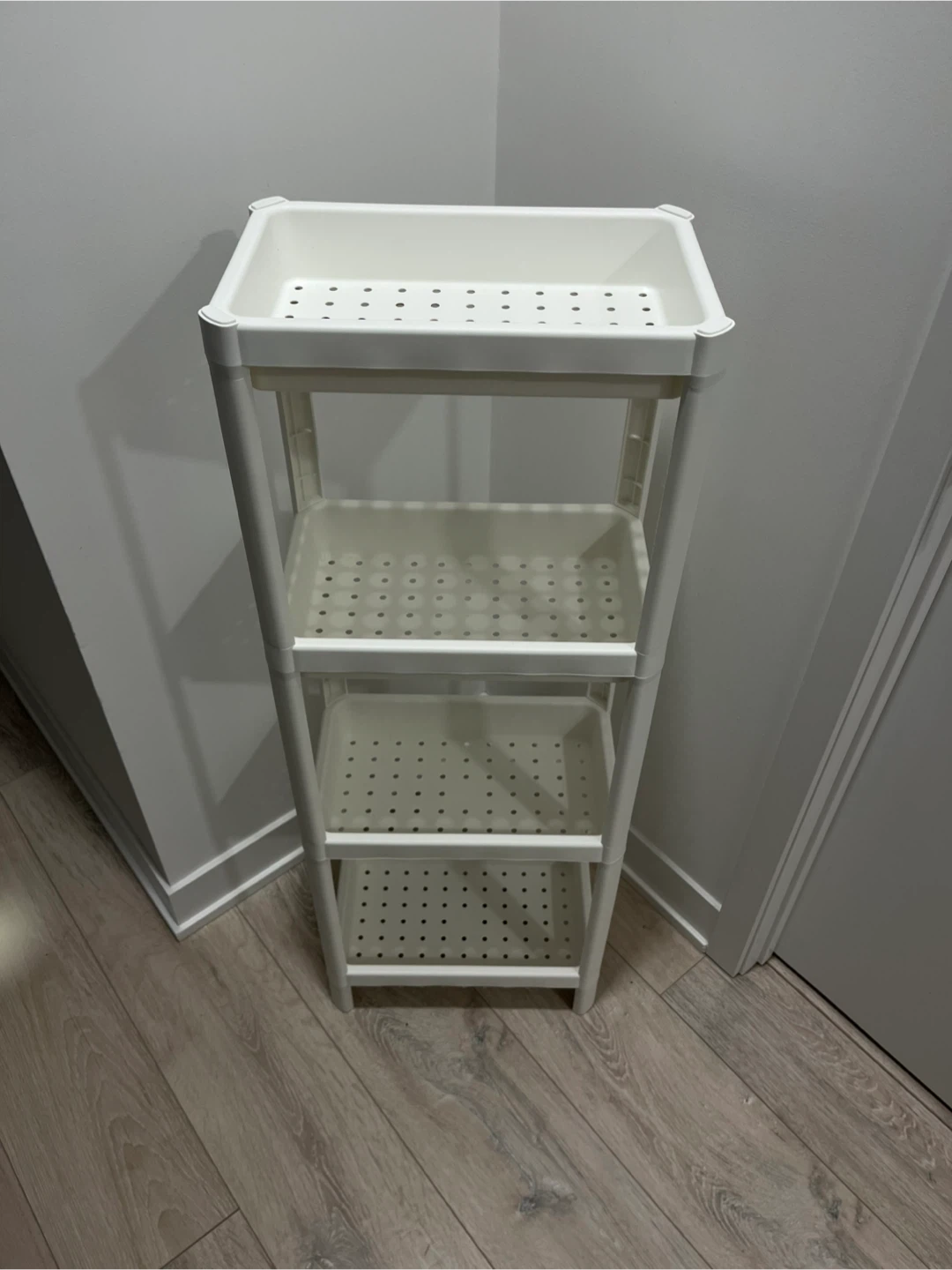 IKEA VESKEN Shelf Unit, White, 4 Tier - photo 3