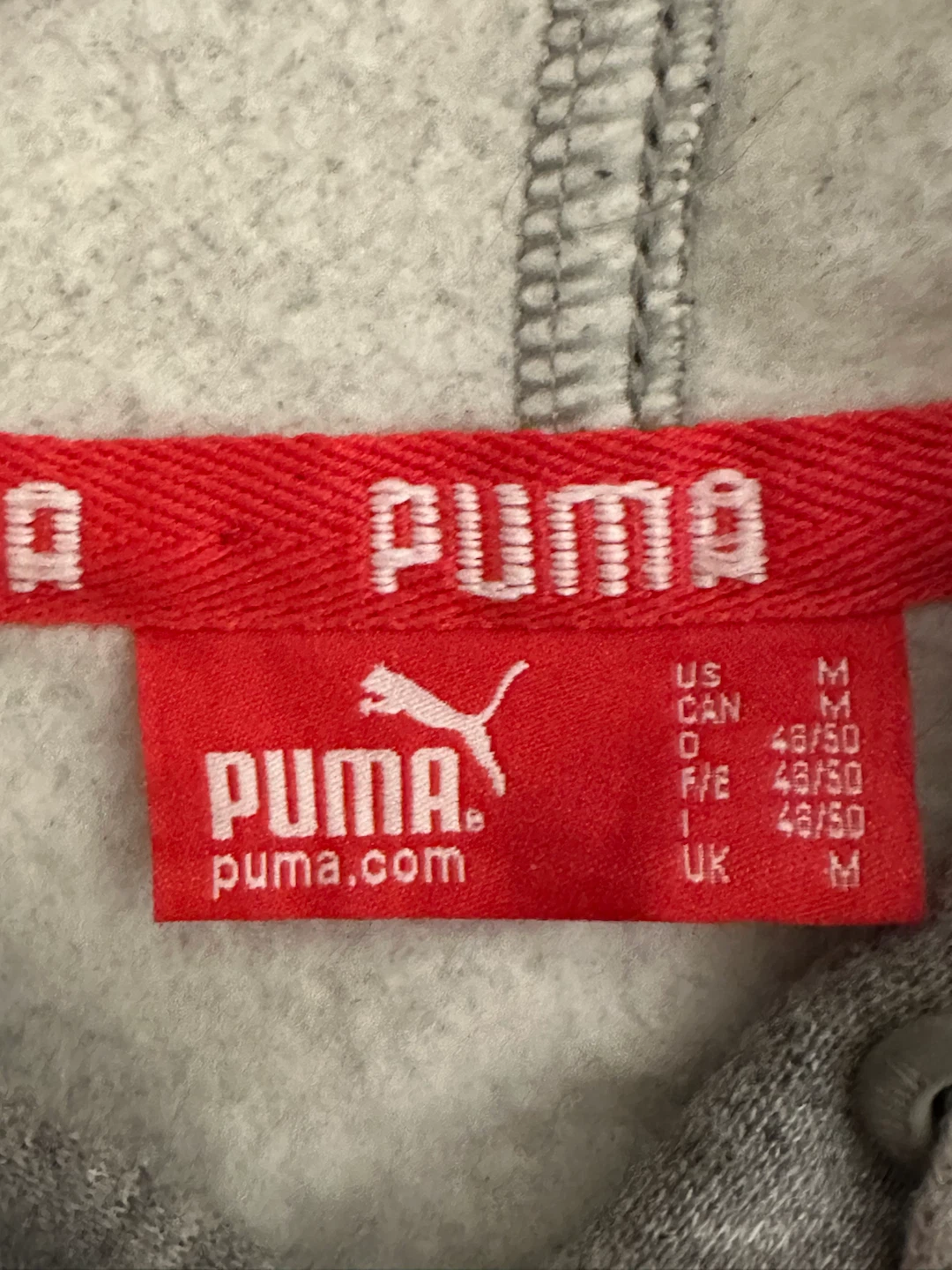 Puma grey hoodie with black logo pattern - photo 3