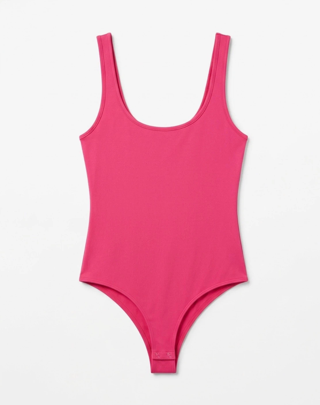 Dynamite Hot Pink Sleeveless Ribbed Bodysuit