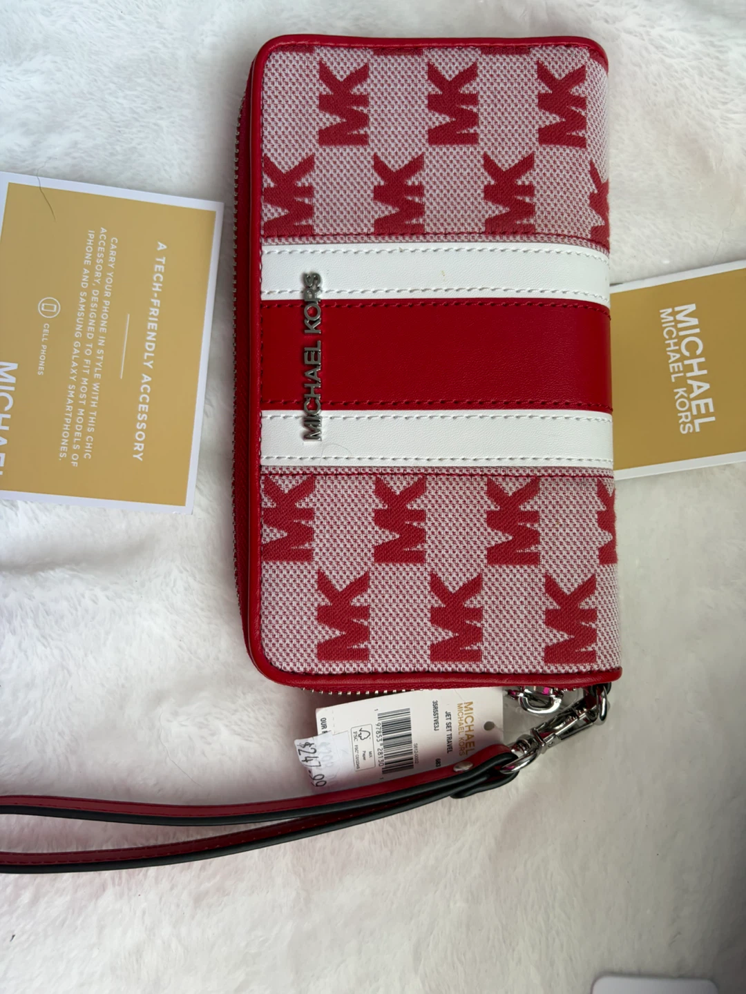 Michael Kors Jet Set Travel Wallet Red