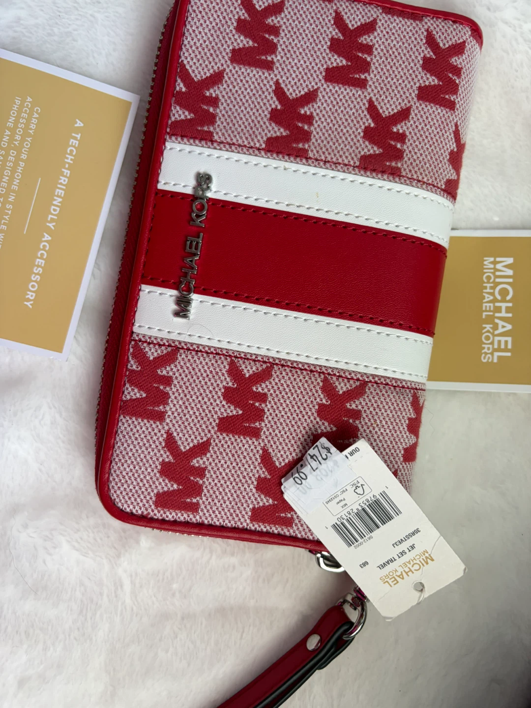Michael Kors Jet Set Travel Wallet Red - photo 2