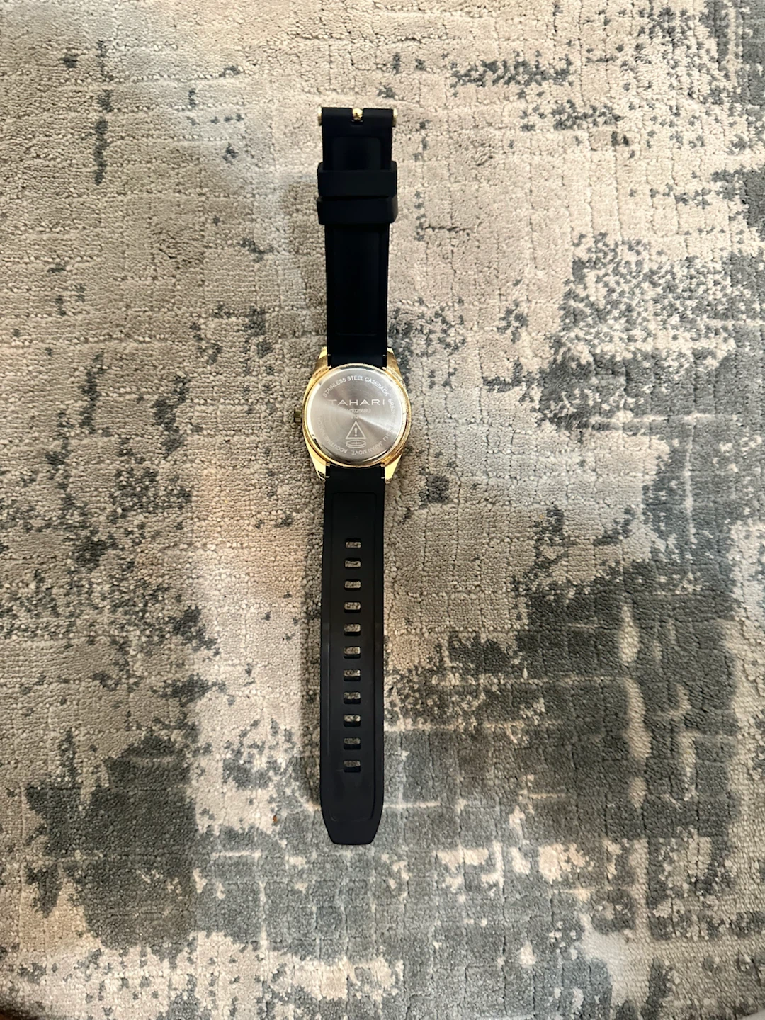 Tahari golden-tone watch with black strap - photo 2