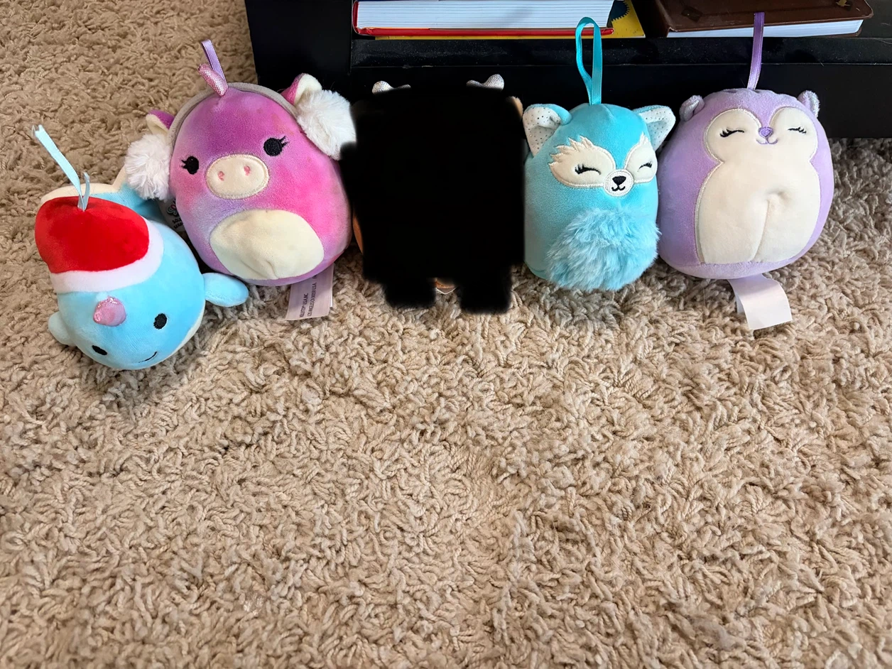Squishmallows Plush Ornament Lot of 4