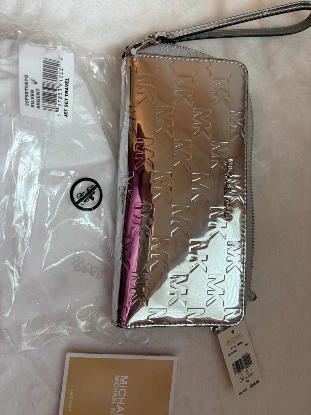 Michael Kors Jet Set Travel Wristlet Silver - photo 2