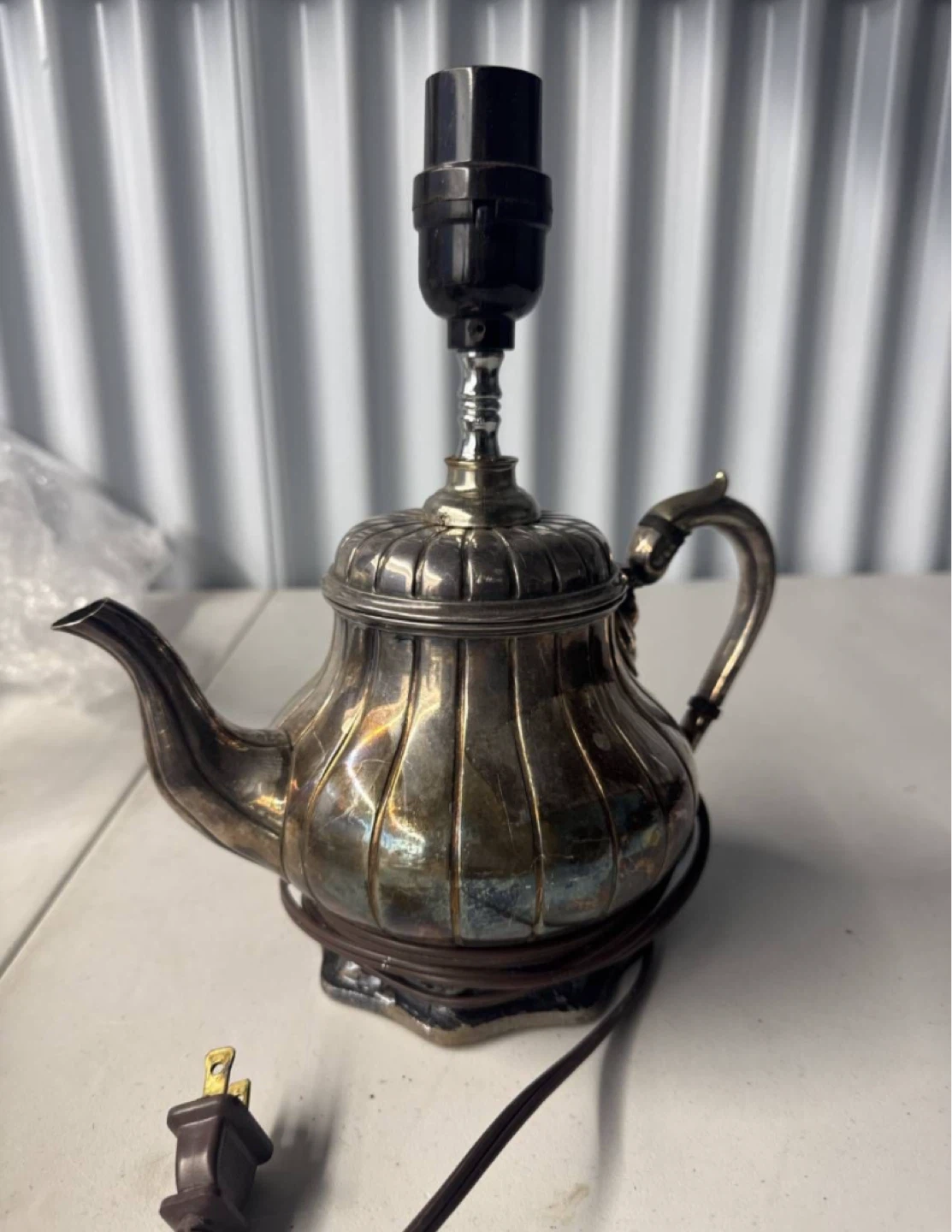 Vintage Teapot Table Lamp base