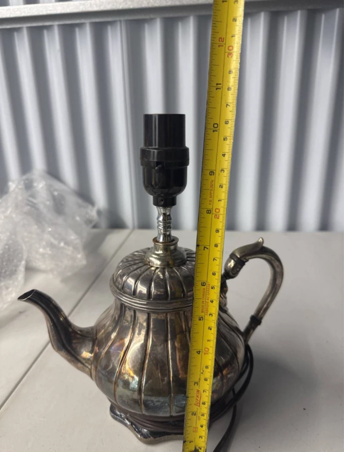 Vintage Teapot Table Lamp base - photo 2