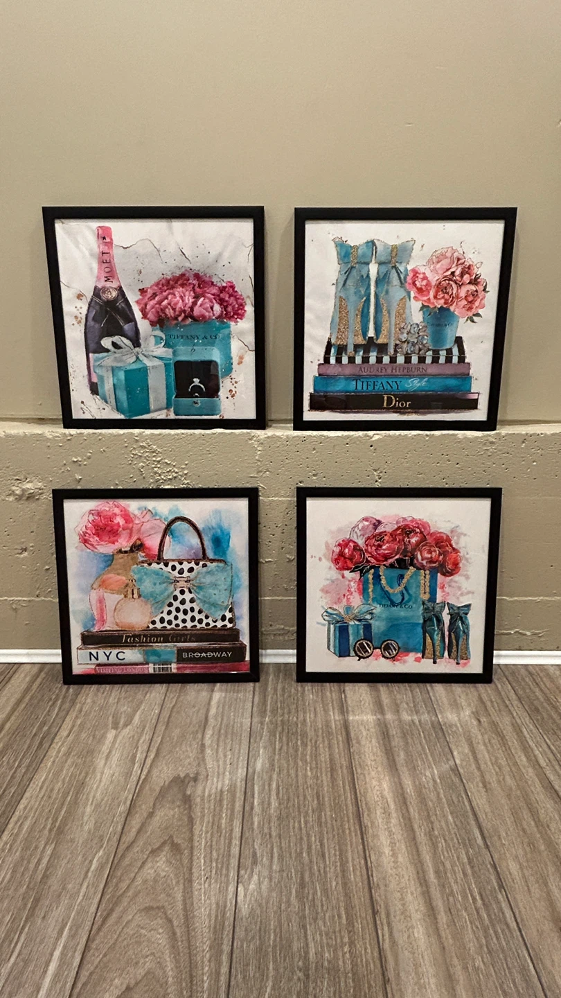 Set of 4 Fashion Wall Art Prints