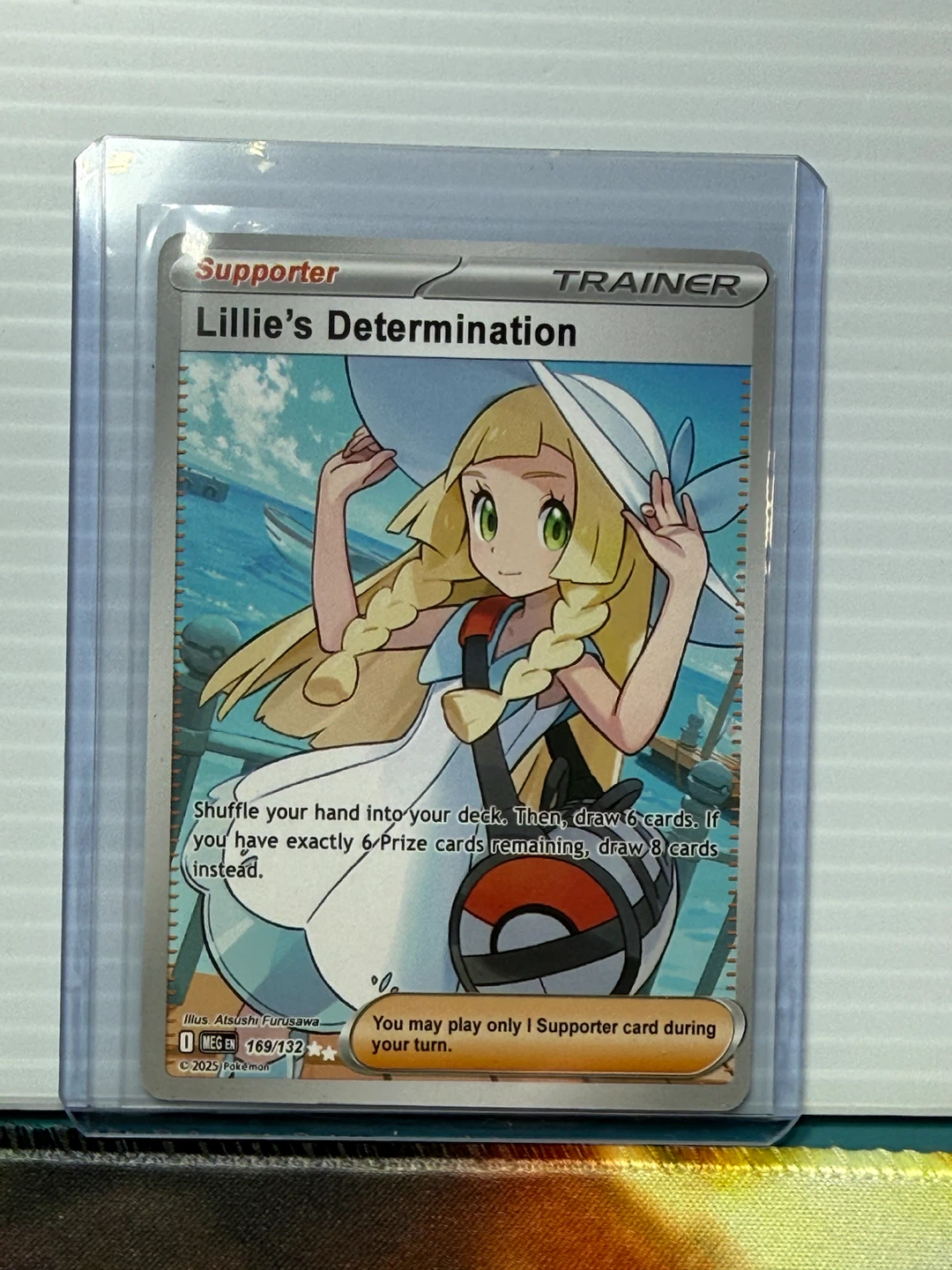 Pokemon Lillie's Determination 169/132 Trainer Card