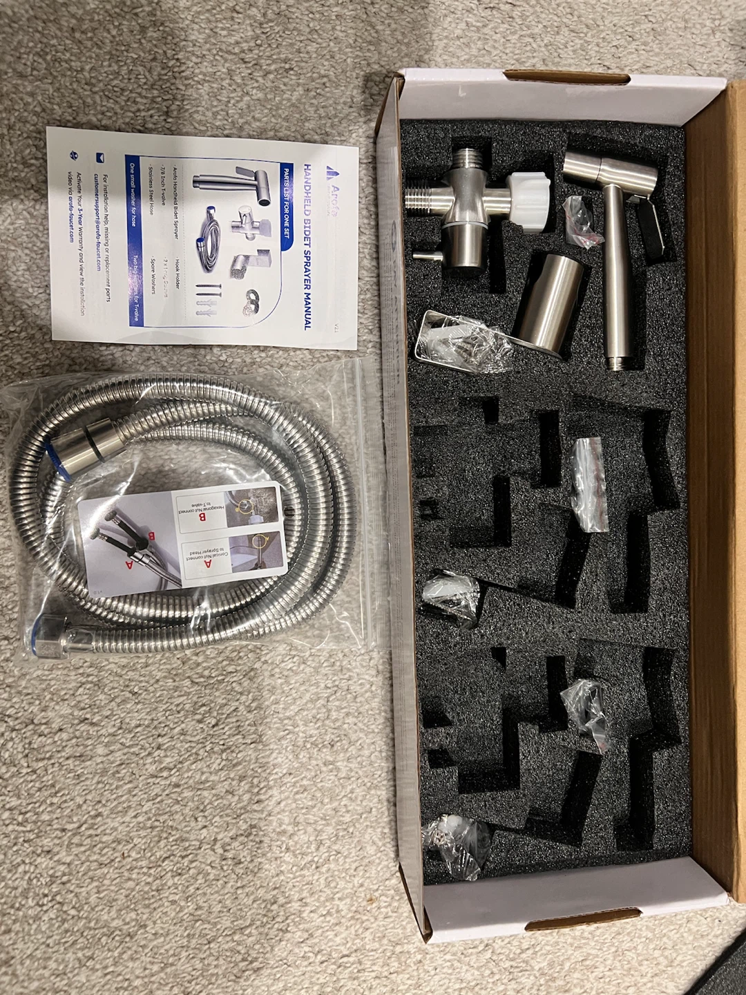Arofa Handheld Bidet Sprayer Kit - photo 2