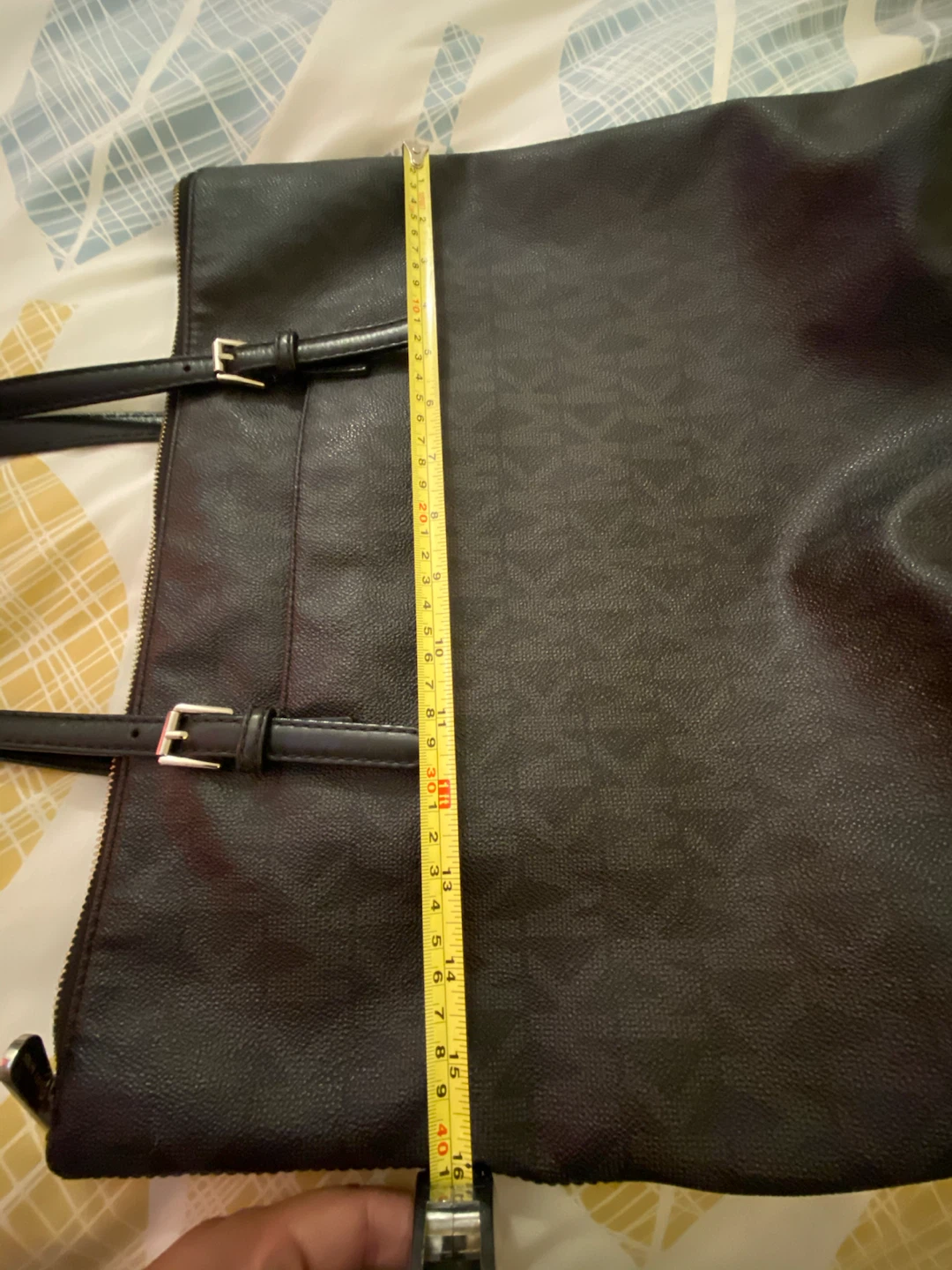 Michael Kors black tote bag