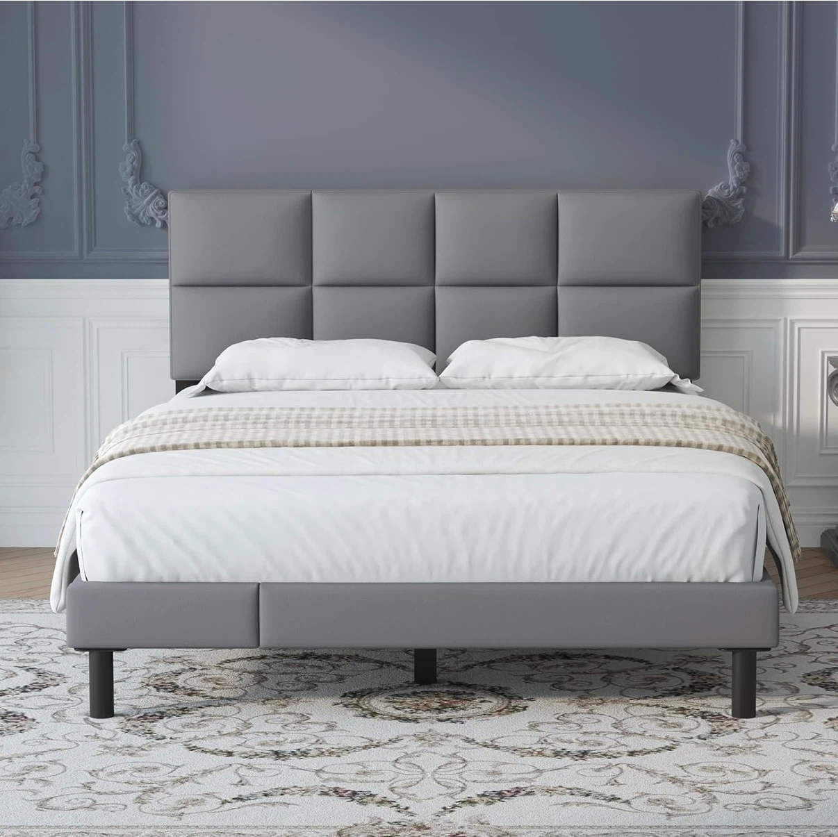 Queen Size Upholstered Bed Frame