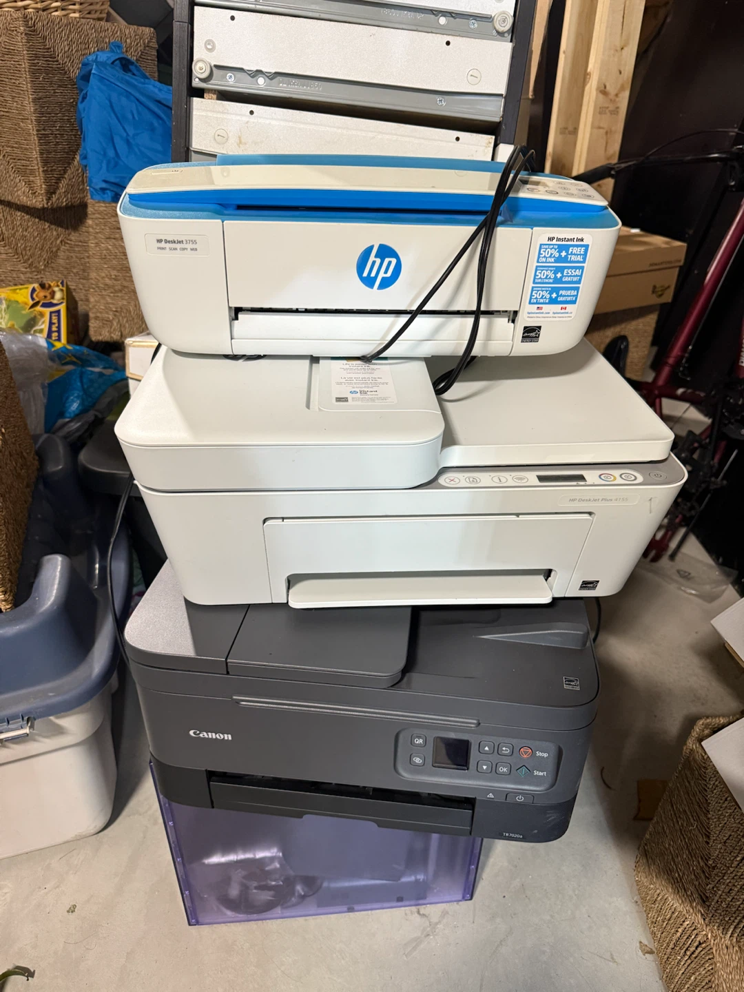 Lot of 3 Printers HP and Canon