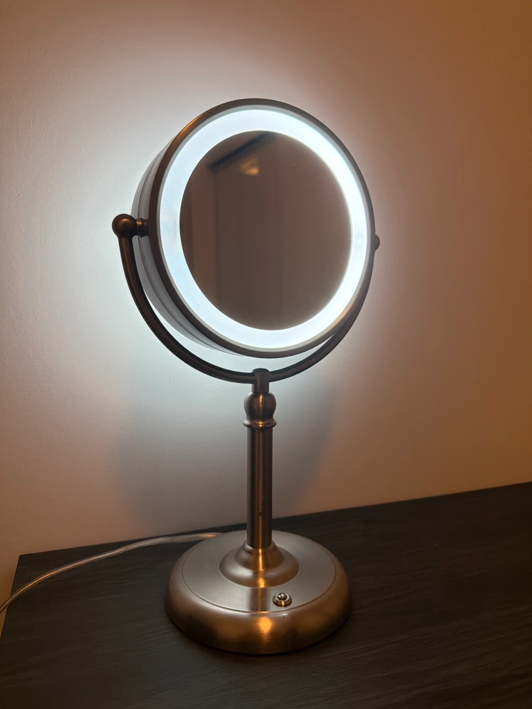 Brushed Nickel LED Vanity Mirror