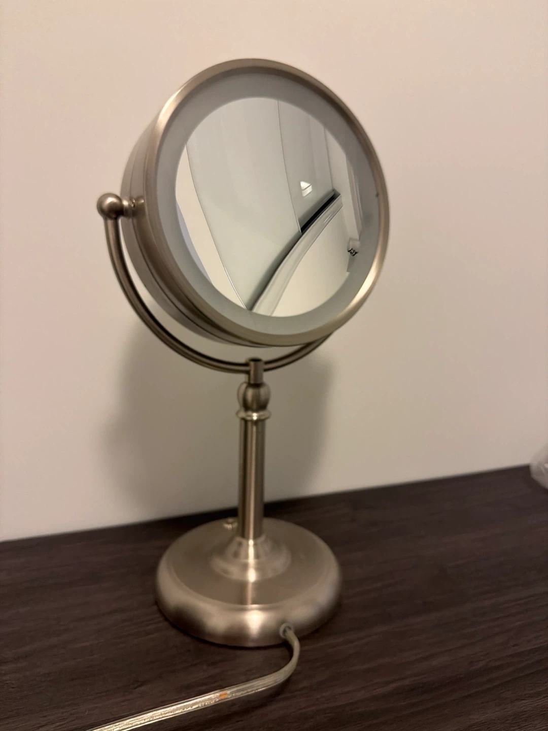 Brushed Nickel LED Vanity Mirror - photo 2