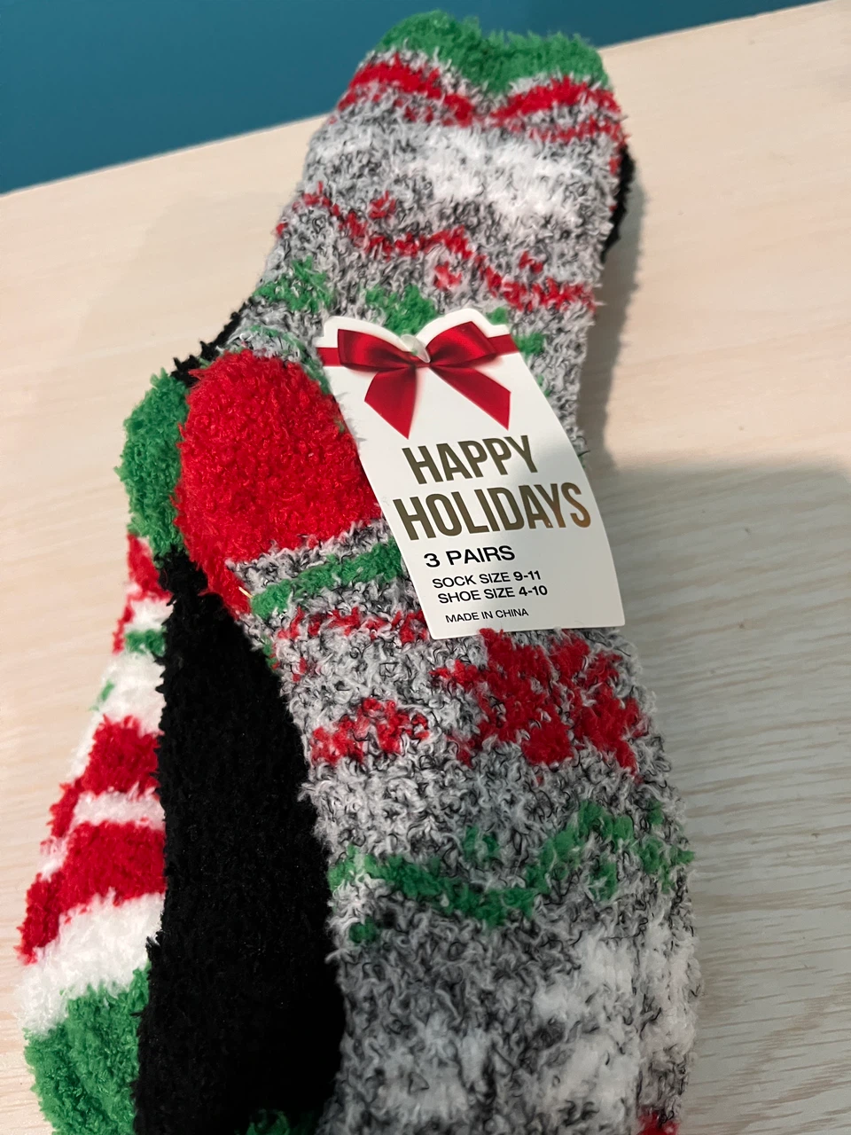 3 Pairs Holiday Cozy Socks