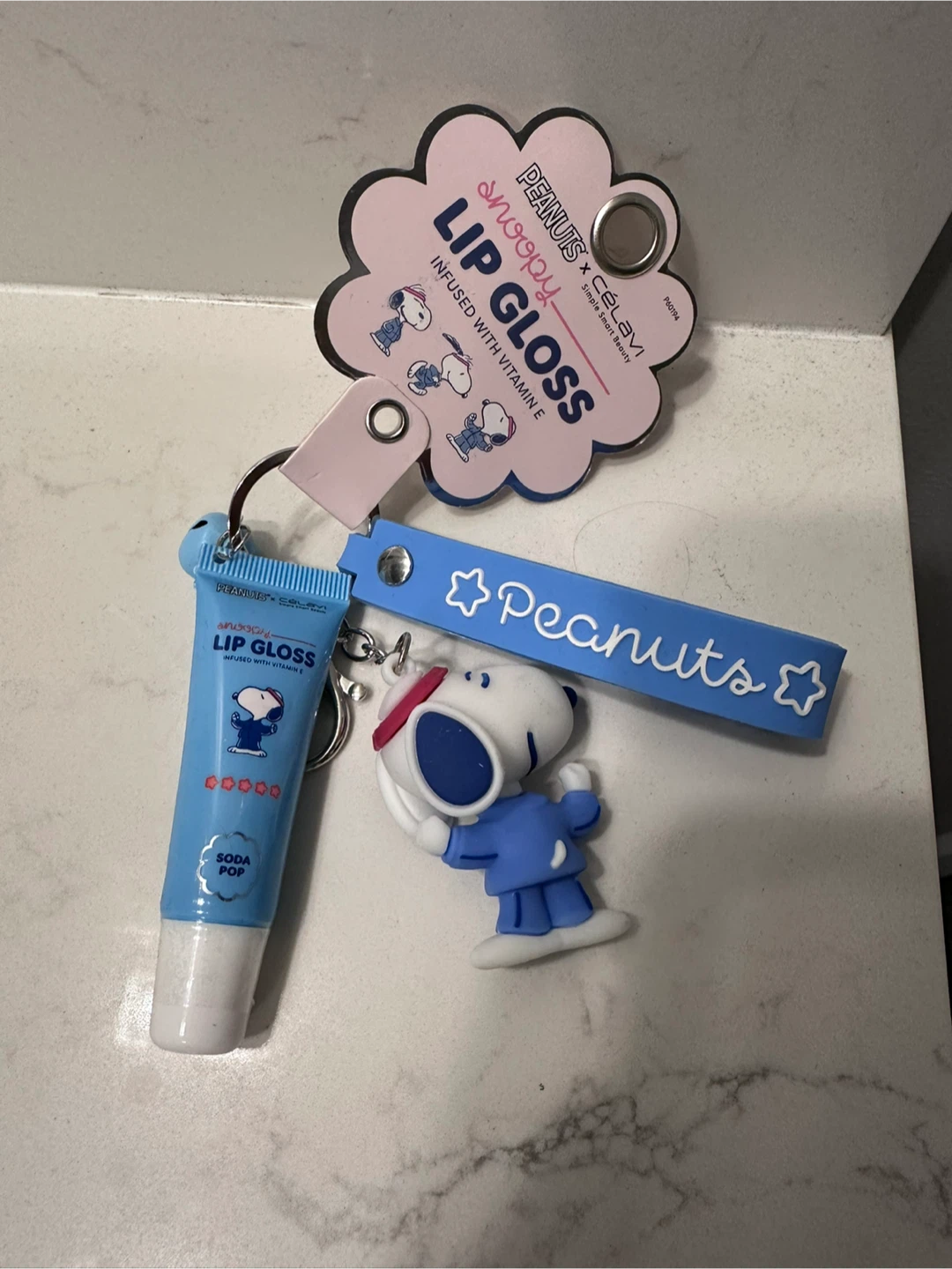 Peanuts x CeLaVi Snoopy Lip Gloss Keychain - photo 2