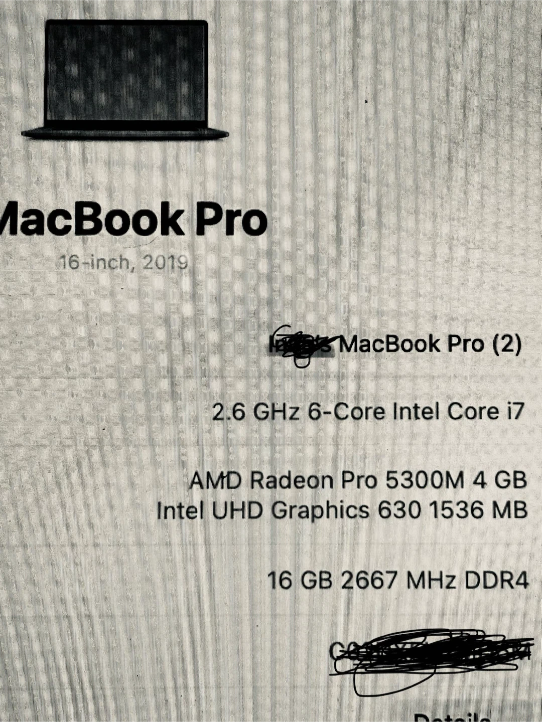 MacBook Pro 16" (2019) | i7 | 16GB RAM | 512GB SSD + Charger - photo 4