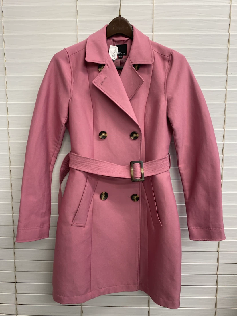 Reitmans Pink Trench Coat - XS