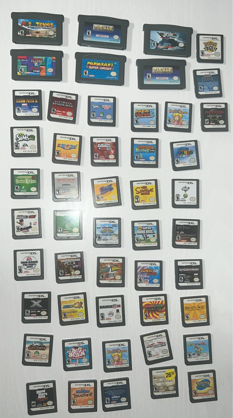 Many Nintendo DS games