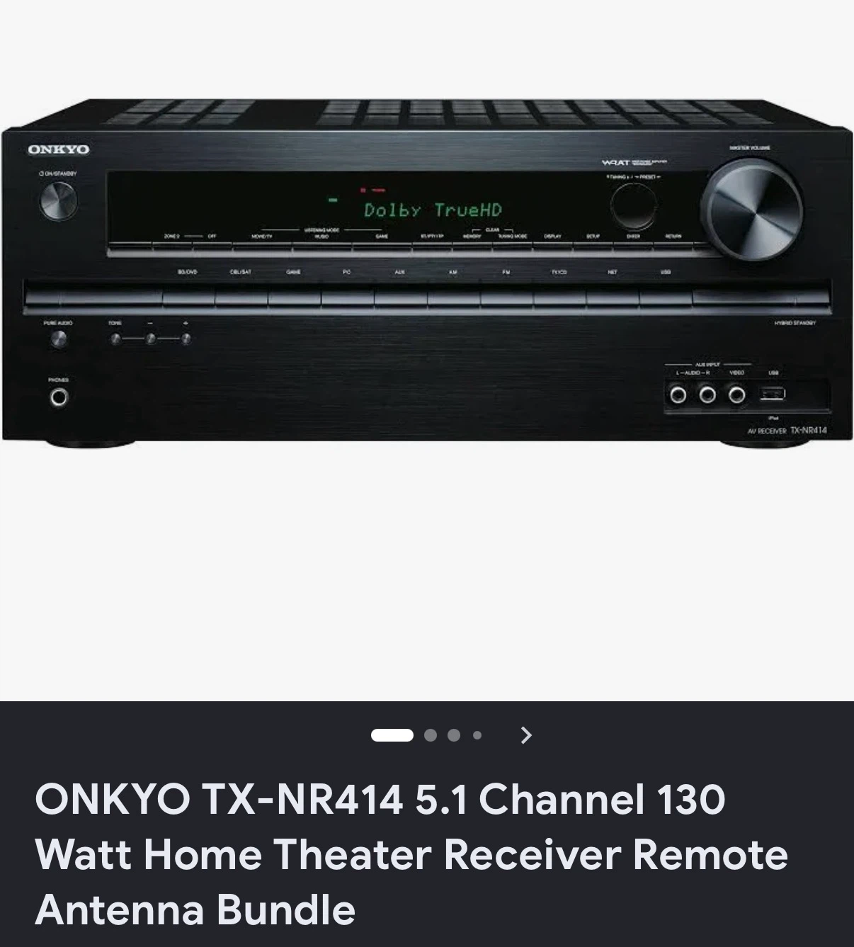 Onkyo TX-NR414 5.1 Channel Home Theater Receiver